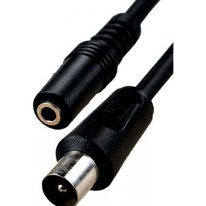 4-346, переход тв штекер - 3.5мм гнездо моно  с кабелем 3c2v 0.3м