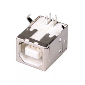 USBB-1J-W, розетка на плату тип B белая