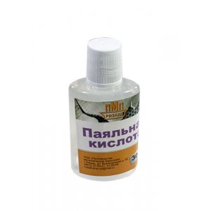 ПАЯЛЬНАЯ КИСЛОТА, флюс пласт. 30мл