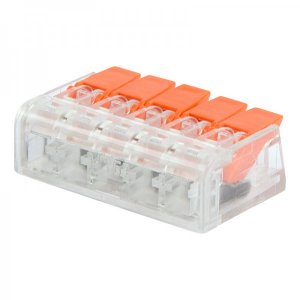 Универсальная компактная клемма, 5-прoводная до 4,0 мм² (5 шт/уп)  REXANT