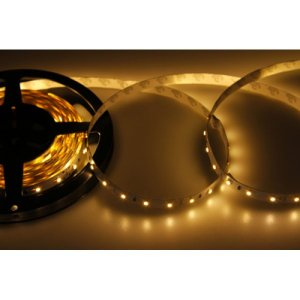 LED лента 12В, 8мм, IP23, SMD 2835, 60 LED/m, 12V, Теплый Белый (3000 K) (катушка 5 метров)