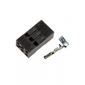 BLD-6, гнездо на кабель шаг 2.54мм 2x3 с контактами