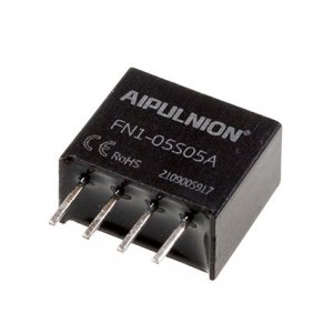 FN1-05S05A, DC-DC преобразователь 1Вт 5В выход 5В SIP4 11.5*6*10мм 1.5кВ (TME0505S)