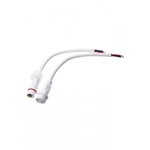 11-9820, соединительный кабель (2pin) герметичный (IP67) 2х1.00мм2 белый