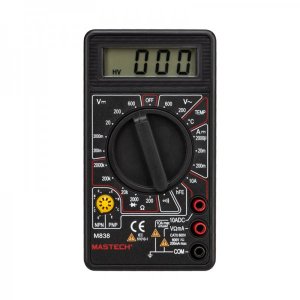 Портативный мультиметр M838 с прозвонкой+измеритель температуры MASTECH