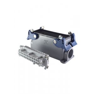 EBM24PD14, Розетка, 4-фиксатора, боковой ввод, для панели, 24 полюса, 16А