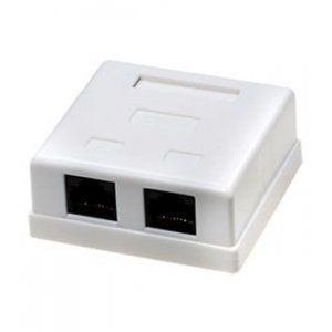 HCT-401, розетка комбинированная 2xRJ45 не экранированная cat.5E