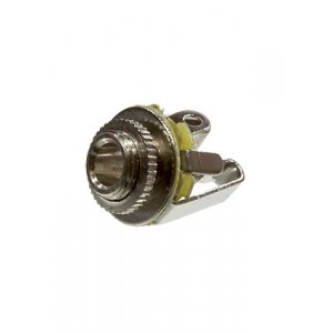 1-093, гнездо аудио 3.5мм стерео металл на корпус с гайкой