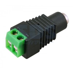 Разъем питания гнездо 2.1х5.5 мм с клеммной колодкой PROconnect