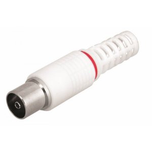 РАЗЪЁМ  гнездо  TV  без пайки  Белый  REXANT   (FD-2428)