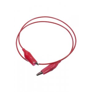 Провод ПВ-3 1,0 красный, крокодил+крокодил 0,7м