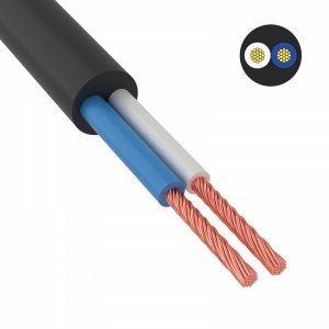 Провод ПВС 2x1,5 мм², 150 м., черный, ГОСТ  (ККЗ)