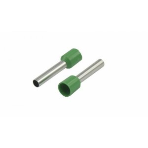 НАКОНЕЧНИК ШТЫРЕВОЙ ВТУЛОЧНЫЙ изолированный   F-18мм 6мм² (НШВи 6.0-18 / E 6,0-18 / E6018) зеленый  REXANT