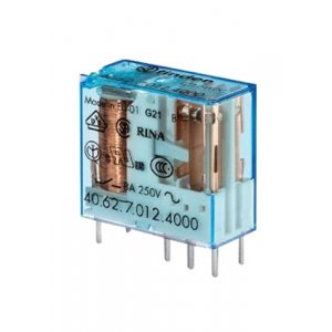 40.62.9.024.0000, Миниатюрное реле; шаг 5мм; 2CO 10A; катушка 24В DC;