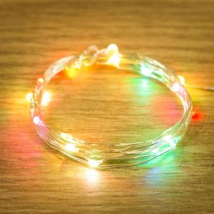 Гирлянда «Роса» 2 м, 20 LED, RGB, питание от USB