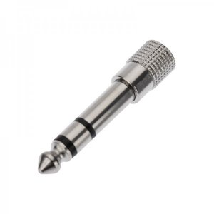 Переходник штекер стерео 6,3 мм - гнездо стерео 3,5 мм, металл  REXANT