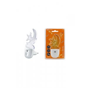 SQ0357-0009, Ночник "Месяц"  с датчиком  света, светодиодный,0.3 Вт  220 В