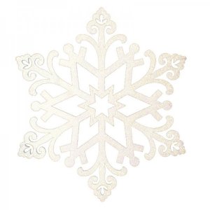 Елочная фигура "Снежинка "Снегурочка", 81 см, цвет шампань