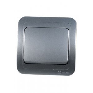 23401 ВЫКЛЮЧАТЕЛЬ  СКРЫТ.УСТ.1 КЛ. (СЕРЕБ.)