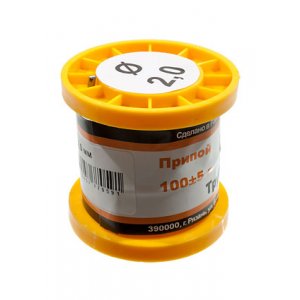 Припой ПОС40 ТР 2.0мм катушка 100г