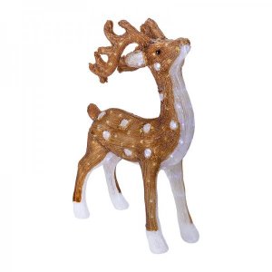 Акриловая светодиодная фигура «Пятнистый олень» 75 см, 200 светодиодов
