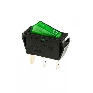 791 ПЕРЕКЛЮЧАТЕЛЬ 3 КОНТ. 250В/15.0А ЗЕЛЕНЫЙ