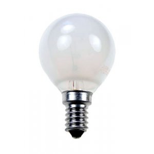 40D1/FR/E14, Лампа  40Вт, сферическая матовая, цоколь E14