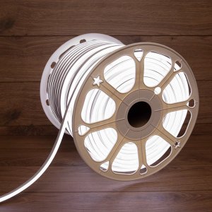 Гибкий неон SMD (8х16 мм) двухсторонний, белый, 120 LED/м, 100 м (с комплектом подключения)