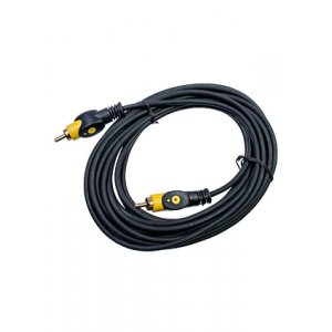 3-0329-5.0, Шнур A/V 1-1 RCA plastic-gold, d=4 мм, 5.0 м