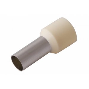 НАКОНЕЧНИК ШТЫРЕВОЙ ВТУЛОЧНЫЙ изолированный   F-12мм 16мм² (НШВи 16-12 / E16-12) слоновая кость  REXANT