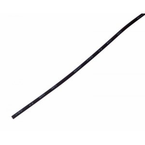 Термоусадка   1,5 / 0,75 мм, черная (упак. 50 шт. по 1 м)  REXANT