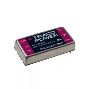 TEN 30-2412WIN, DC-DC преобразователь вход 24В выход 12В 2.5A 30Вт 6-Pin