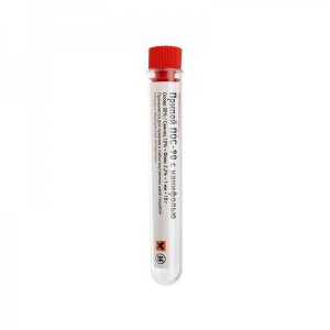 Припой с канифолью ПОС-90 REXANT, 10 г, Ø1.0 мм, (олово 90%, свинец 10%), колба