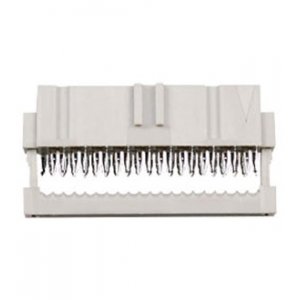 2-215919-0, AMP-Latch-20 розетка на шлейф 2,54мм с крышк.б/ф