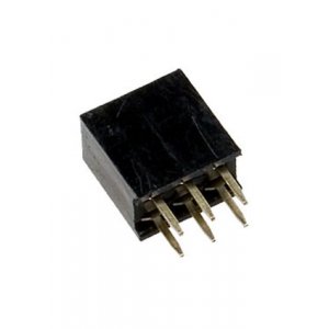 PBD-6, гнездо на плату шаг 2.54мм 2x3 прямое