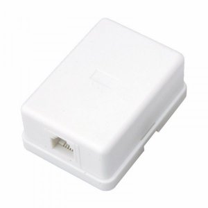 Rexant Рoзетка телефонная внешняя, 1 порт RJ-14(6P-4C), категория 3, (50 шт/уп)