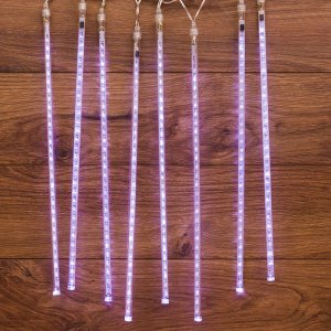 Тающие сосульки 230V, комплект 8шт х 50см, шаг 50 см, 36x8 LED БЕЛЫЕ, не соединяются ТОП