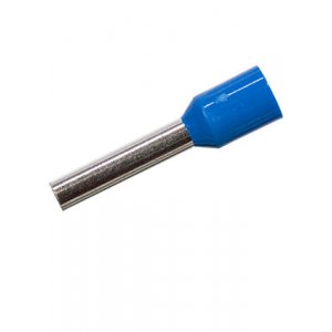 НШВИ2.5 12, втулочный наконечник на провод 2.5мм2 L12мм синий