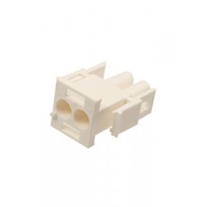 350777-4, UMNL вилка на кабель 1х2 контакта 6.35мм (хол)