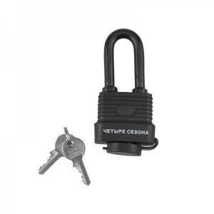 Замок навесной всепогодный 30 мм длинная дужка ЧЕТЫРЕ СЕЗОНА