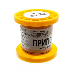 Припой ПОСК 50-18 ТР 1.0мм  катушка   50г