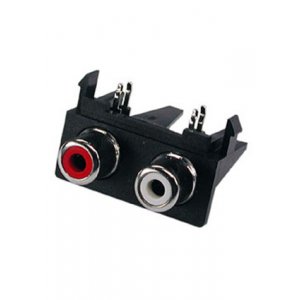 RS-211-03, RCA JACK 2 разъема на плату (горизонтальные)