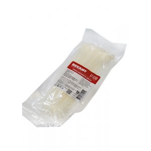 07-0200, Хомут-стяжка кабельная нейлоновая 200 x3,6мм, белая, упаковка 100 шт.