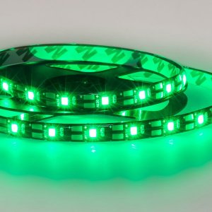 LED лента с USB коннектором 5 В, 8 мм, IP65, SMD 2835, 60 LED/m, ЗЕЛЕНЫЙ