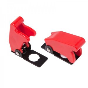 Защитная крышка для тумблеров типа KN и ASW  красная  (SAC-01)  REXANT