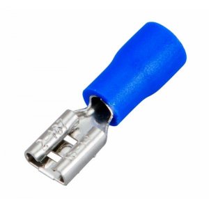 КЛЕММА ПЛОСКАЯ изолированная гнездо - 5.6мм 1.5-2.5мм² (РПи-м 2.5-(4.8) / РПИм 2-5-0,8 / FDD2-187(5))  REXANT