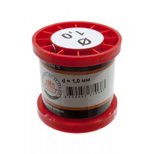 Припой ПОС40 ПРВ 1.0мм  катушка 200г