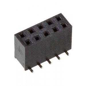 ZL264-10DG, гнездо на плату SMD шаг 2.54мм 2х5 контактов
