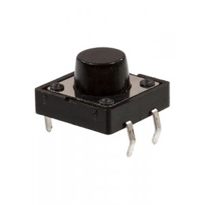 1207-12127.30, Кнопка тактовая, 12х12мм, h=7.30мм, круглая