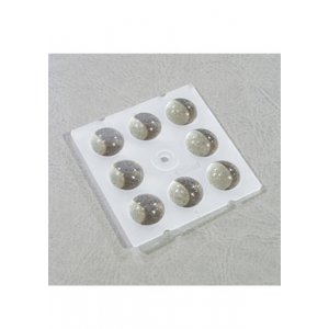 S01.01.01.020_SS-50X50-8-90, линза 50х50мм, 8 LED, 90 градусов, для 5050, PC, матовая, без уплотните